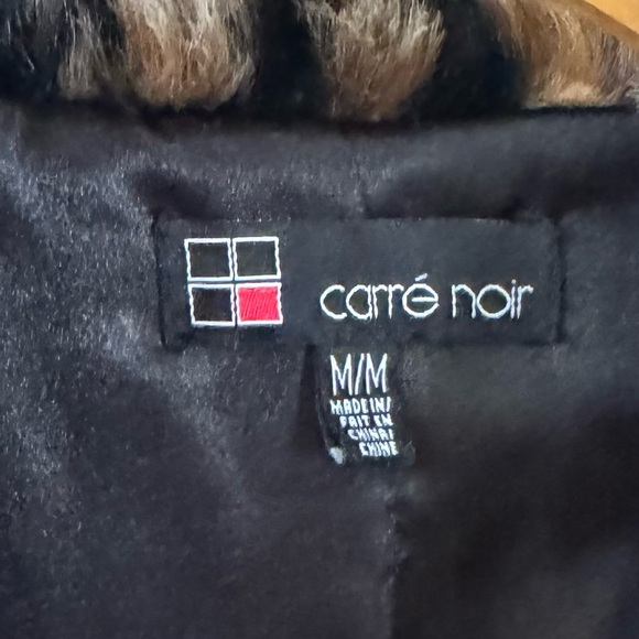 Carré Noir Leopard Faux Fur Jacket - Picture 5 of 5